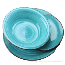 Modern Design Hand Painting Color Glaze Ceramic Dinnerware